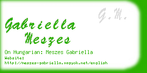 gabriella meszes business card